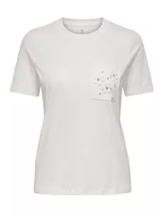 ONLY  ONLY Damen Onlzenia Life S/S O-Neck Top Box JRS