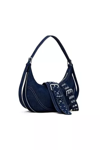 Desigual Taschen & Rucksäcke Desigual Schultertasche Umhängetasche Calgary Bindella Shoulder Bag Denim Dark Blue dunkelblau