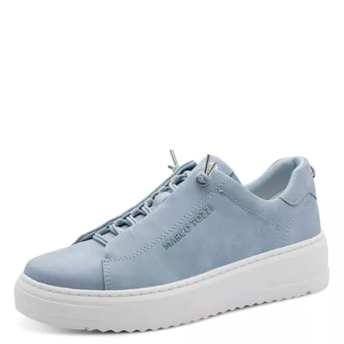 MARCO TOZZI Sneaker & Sportschuhe Marco Tozzi Damen Sneaker weiches Feel Me Wechselfußbett weiches Innenfutter Vegan Schnürer