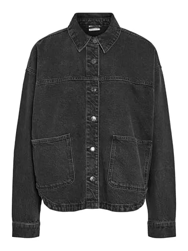 NOISY MAY Jacken NOISY MAY NMKETTIE L/S REG DNM JCKET VI559BL NOOS Frauen Jeansjacke schwarz Streetwear
