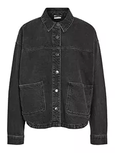 NOISY MAY Jacken NOISY MAY NMKETTIE L/S REG DNM JCKET VI559BL NOOS Frauen Jeansjacke schwarz Streetwear