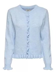 JDY Strickjacken JDY Damen Jdyletty L/S On Frill Cardigan KNT Noos Jdyletty L/S On Frill Cardigan KNT Noos (1er Pack)