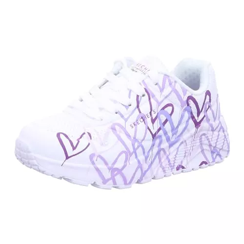 Skechers Sneaker & Sportschuhe Skechers Girls' UNO Lite Spread The Love, White/Light Purple