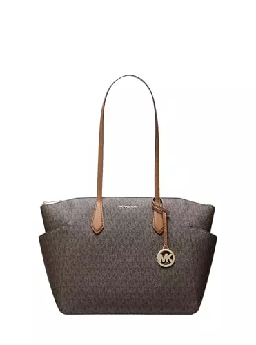 Michael Kors Taschen & Rucksäcke Michael Kors Marilyn Medium Signature Logo Tote Bag Brown