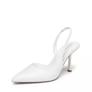 DREAM PAIRS High Heels DREAM PAIRS Damen Slingback Pumps, Spitze Kitten High Heels, D'Orsay Stilettoabsatz, Bequemen Elegant Party Brautschuhe
