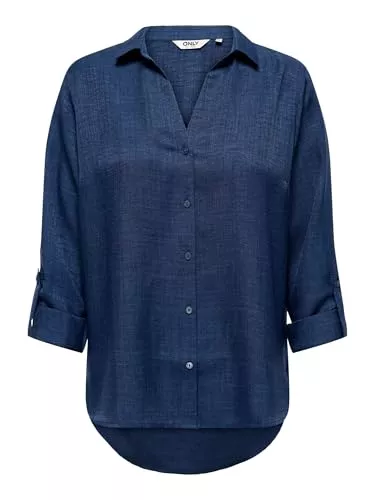 ONLY Hemdblusen ONLY Damen Only Female Hemd Onlrillo Hemd Onlrillo Melli Ls Reg Shirt WVN (1er Pack)
