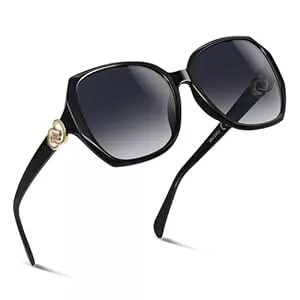 Wrimen Sonnenbrillen & Zubehör Wrimen Große-Sonnenbrille Damen-Polarisiert-XL-UV400 Schutz-Sunglasses Woman-Klassisch-Mode-Brillen-Oversized-Retro-Rahmen-Sonnenbrillen