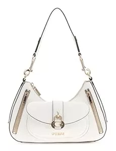 GUESS Taschen & Rucksäcke GUESS Schultertasche Jessa Shoulder Bag White creme