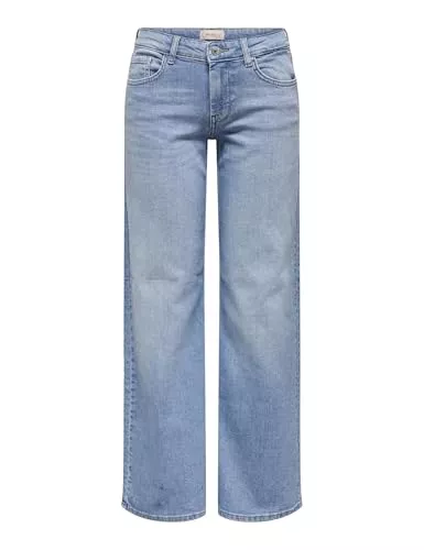 ONLY Jeans ONLY Damen Wide Leg Jeans ONLJudy Hüftjeans mit weit geschnittenem Bein