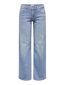 ONLY Jeans ONLY Damen Wide Leg Jeans ONLJudy Hüftjeans mit weit geschnittenem Bein