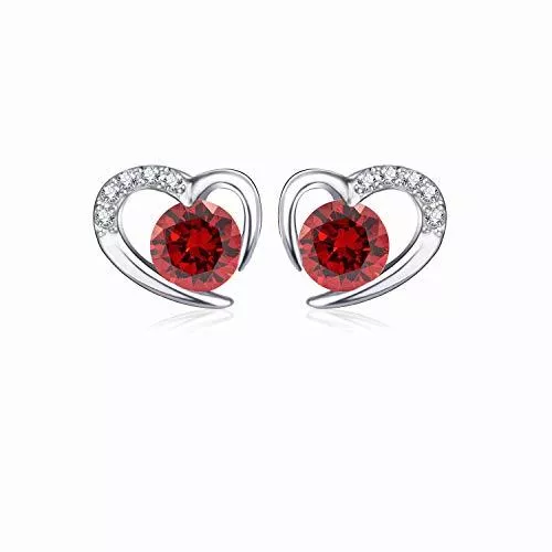 LYL.Adorer Schmuck LYL.Adorer Silber Ohrringe Damen,Liebendes Herz Unendlichkeit Ohrringe Silber 925,5A Zirkonia,Schmuck Damen,Geschenke für Frauen Weihanchten