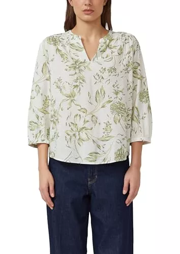 s.Oliver Langarmblusen s.Oliver Bluse aus Seersucker mit Raffungen