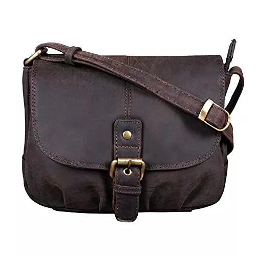 STILORD Taschen & Rucksäcke STILORD 'Iris' Leder Handtasche Damen klein Vintage Umhängetasche zum Ausgehen Klassische Abendtasche Partytasche Freizeittasche Echtleder