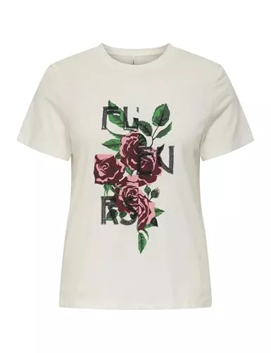 ONLY T-Shirts ONLY Damen Onlkita Reg S/S Flowers Top Box JRS