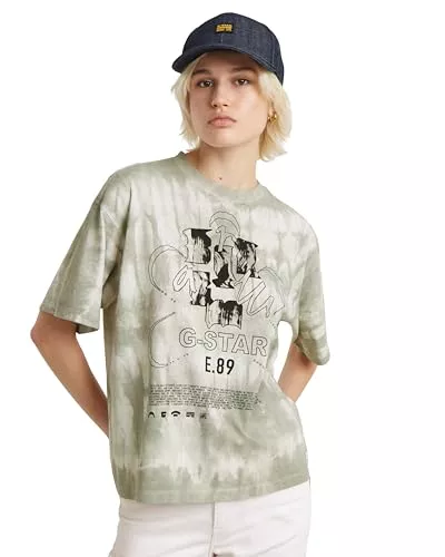 G-STAR T-Shirts G-Star Damen Graphic Overdyed Loose Top T-Shirt (1er Pack)