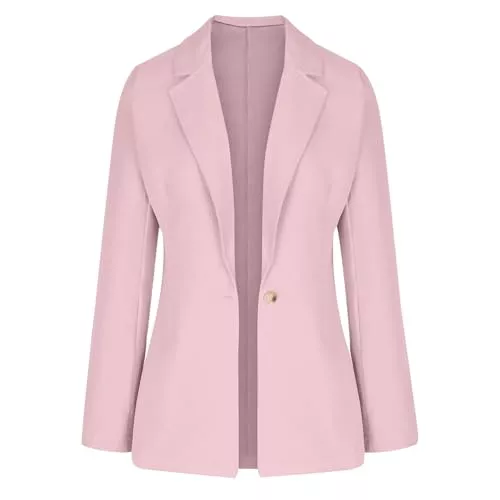 Mashaouyo Blazer Mashaouyo Damen Blazer Kostüm Elegant Boucle Jacke Longblazer Western Kostüm Womens Coat Kurzblazer Curvy Mode Jacket Blazerkleid Übergangsjacken Cardigan Clip Sakko Kurzmantel Outdoor Jacken