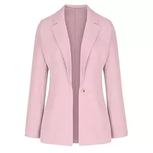 Mashaouyo Blazer Mashaouyo Damen Blazer Kostüm Elegant Boucle Jacke Longblazer Western Kostüm Womens Coat Kurzblazer Curvy Mode Jacket Blazerkleid Übergangsjacken Cardigan Clip Sakko Kurzmantel Outdoor Jacken