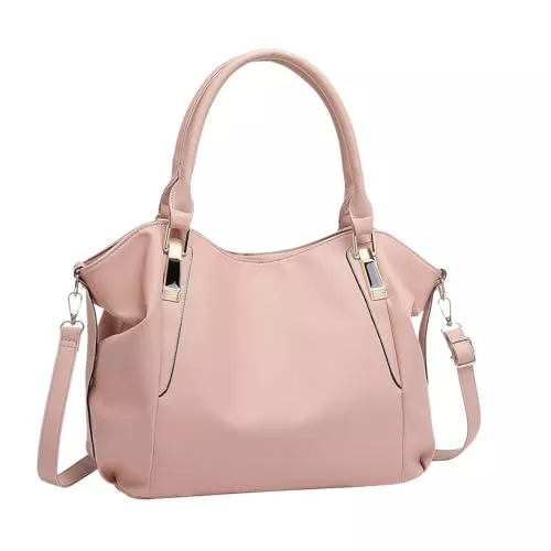 Miss Lulu Taschen & Rucksäcke Miss Lulu Handtasche Damen groß Shopper Tasche Tote Bag Henkeltasche Weichen PU Leder mittelgross Umhängetasche