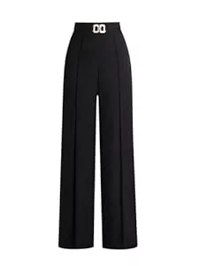 SOLY HUX  SOLY HUX Hosen Damen Elegant Gerade Hosen Hohe Elastisch Taille Anzughose Büro Freizeithose Lang Herbst Outfit Casualhose Stoffhose