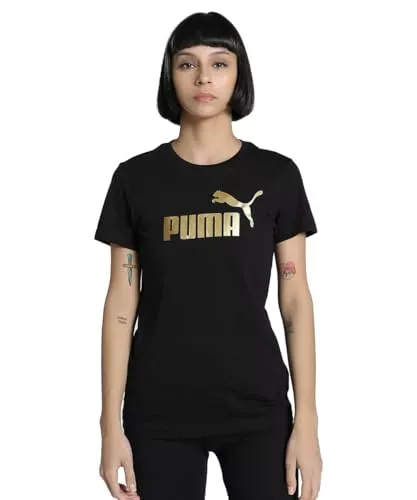 PUMA T-Shirts PUMA Damen ESS METALLIC No. 1 Logo T-Shirt