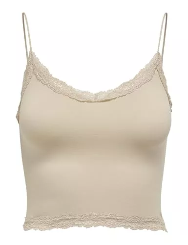 ONLY Tops ONLY Damen Onlvicky Lace Seamless Cropped Top Noos Onlvicky Lace Seamless Cropped Top Noos (1er Pack)