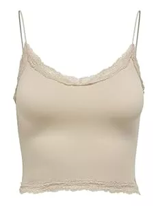 ONLY Tops ONLY Damen Onlvicky Lace Seamless Cropped Top Noos Onlvicky Lace Seamless Cropped Top Noos (1er Pack)