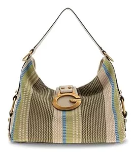 GUESS Taschen & Rucksäcke GUESS Schultertasche Camden Shoulder Bag Olive Multi grün