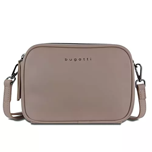bugatti Taschen & Rucksäcke bugatti Almata kleine Schultertasche Damen, Umhängetasche aus hochwertigem Kunstleder