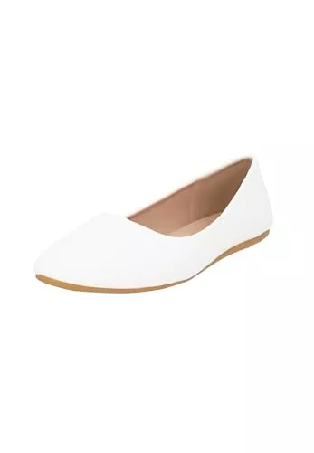 Elara Flache Schuhe Elara Damen Ballerina Bequeme Slip Ons Flach Chunkyrayan