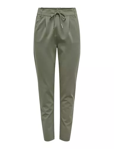 ONLY Hosen Only Chino Damen Hose - ONLPOPTRASH Easy COL Pant - Elegante und Bequeme Schlupfhose mit Stretch - Klassisch Geschnittene Stoffhose aus Hochwertiger Viskosemischung