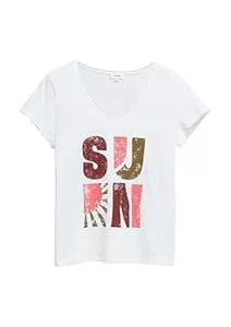 s.Oliver T-Shirts s.Oliver T-Shirt mit Flammgarnstruktur und Print