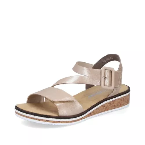 Rieker Sandalen & Slides Rieker Damen Keilsandalen V3660, Frauen Sandalen