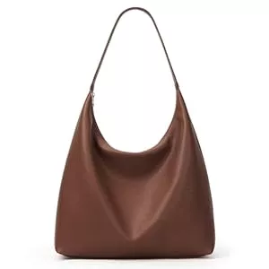 KALIDI  KALIDI Damen Shopper Handtasche Schultertasche PU Leder Tote Bag Vintage Hobo Tasche mit Reißverschluss Groß für Arbeit Schule Shopper Lässige täglich