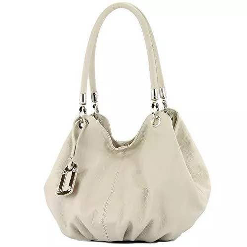 modamoda de Taschen & Rucksäcke modamoda de - 228 - ital. Beuteltasche aus festem Leder