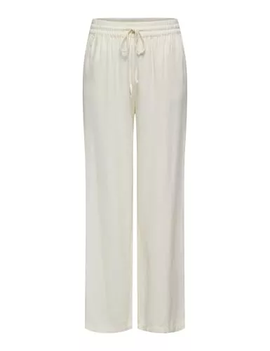 JDY Hosen JDY Damen Hose Mit Weitem Beinschnitt Jdysay Hw Linen Wide Pant WVN Noos