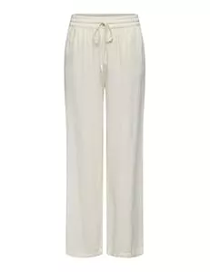 JDY Hosen JDY Damen Hose Mit Weitem Beinschnitt Jdysay Hw Linen Wide Pant WVN Noos