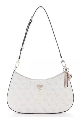 GUESS Taschen & Rucksäcke GUESS Schultertasche Noelle II Top Zipper Shoulder Bag Bone Logo creme