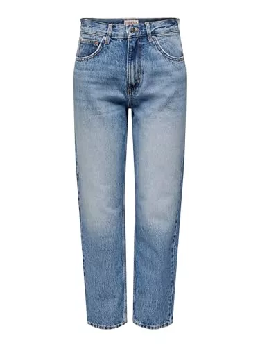 ONLY Jeans ONLY Female Straight-Fit Jeans ONLROBYN Hohe Taille Gerade geschnitten Jeans