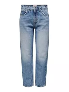 ONLY Jeans ONLY Female Straight-Fit Jeans ONLROBYN Hohe Taille Gerade geschnitten Jeans