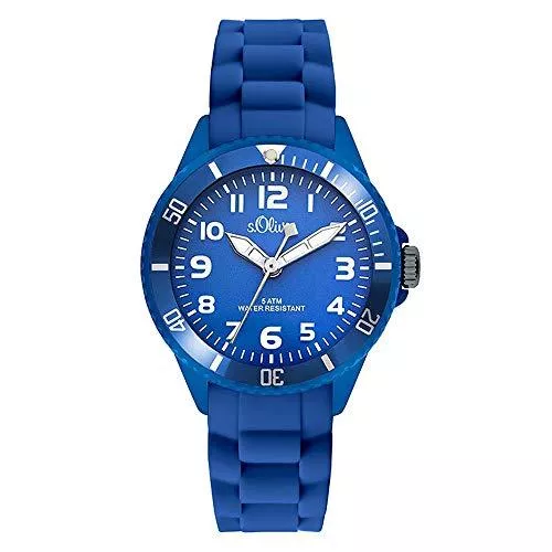 s.Oliver Uhren S.Oliver Jungenuhr Analog Quarz mit Silikonarmband – SO-2757-PQ