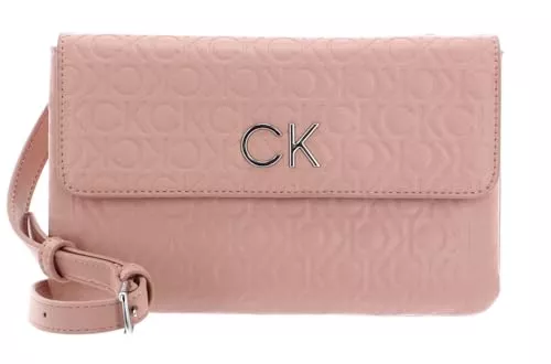 Calvin Klein Taschen & Rucksäcke Calvin Klein Damen RE-Lock DBL Crossbody EMB Mono K60K610206 Crossovers, Braun (Café au Lait), OS, Braun (Café Au Lait), One Size