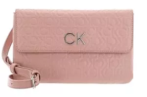 Calvin Klein Taschen & Rucksäcke Calvin Klein Damen RE-Lock DBL Crossbody EMB Mono K60K610206 Crossovers, Braun (Café au Lait), OS, Braun (Café Au Lait), One Size