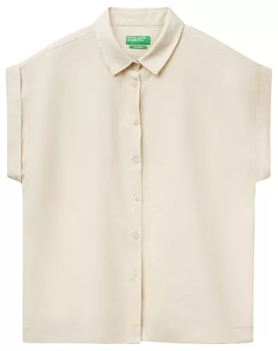 United Colors of Benetton Kurzarmblusen United Colors of Benetton Damen Hemd 5bmldq06v Hemd (1er Pack)