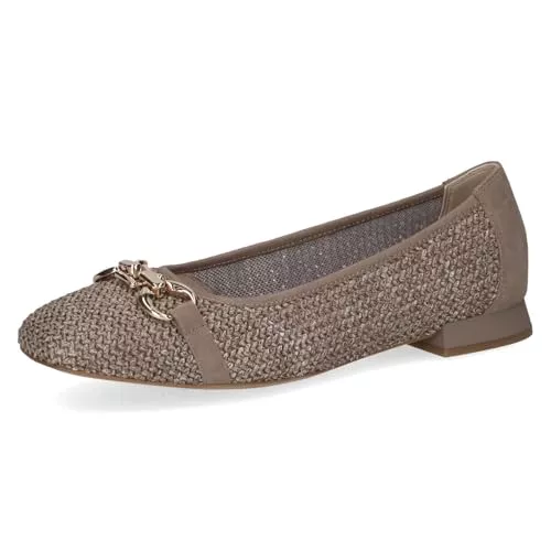 CAPRICE Flache Schuhe Caprice Damen Ballerinas Bast Elegant
