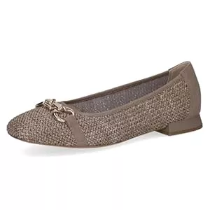 CAPRICE Flache Schuhe Caprice Damen Ballerinas Bast Elegant
