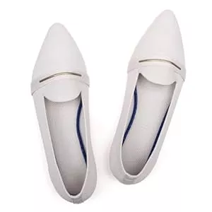 Frank Mully Flache Schuhe Frank Mully Damen-Loafer, lässig, flach, bequem, aus Strick, Klassische Loafer mit spitzer Zehenpartie, für Arbeit und Reisen