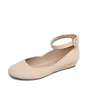 DREAM PAIRS Flache Schuhe DREAM PAIRS Ballerinas Damen Riemchenballerina Elegant Flats Schuhe REVONA-E