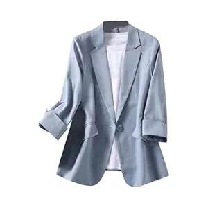 Generic Blazer Blazer Damen Sportlich, Jackett Frühling Casual Sweatblazer Damen, Einfarbig Tailliert Open Front Blaser Jacke Oversize Blazer Damen Kurz Bequem Ausgefallene Anzüge Für Damen Blazer Sportlich Elegant