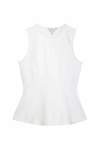 Marks &amp; Spencer Ärmellose Blusen Marks &amp; Spencer Damen Figurbetontes Ärmelloses Schößchen-Top – Mit Stretch