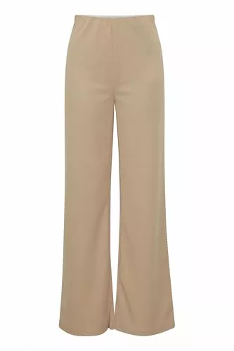 ICHI Hosen ICHI IHKATINE Damen Hose Stoffhose Pants mit Gummizug Ziernähten Paspeltaschen Regular fit